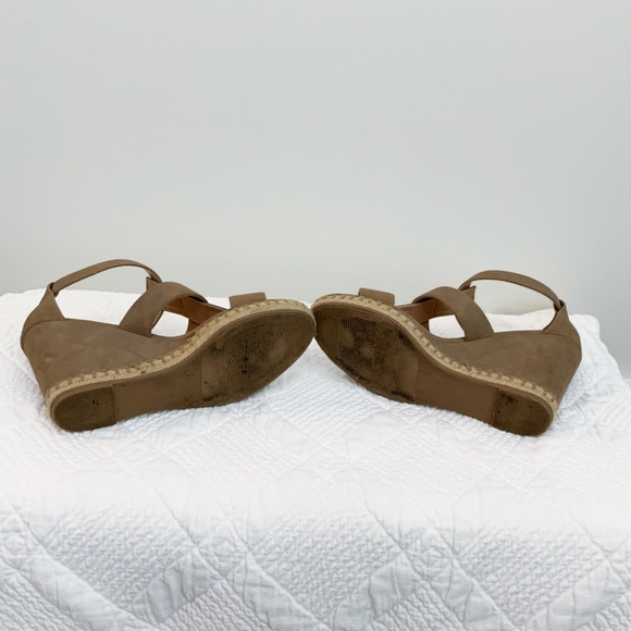 Merona Women’s Size 8 Dark Tan/Brown Wedge Strappy Sandal - Picture 9 of 9